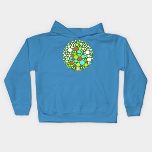 Holiday Tree in Snow Kids Hoodie